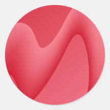 Rosa och rött virvla runt designbilden runda klistermärken