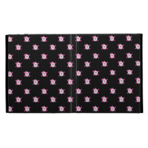 Rosa och svart döskallariPadfolio Caseable