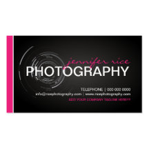 Rosa och svart fotografvisitkortar för höft