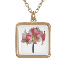 Rosa- och vitAmaryllis Anpassningsbar Halsband