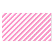 Rosa- och vitgodisStripes. Visitkort