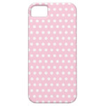 Rosa- och vitpolka dotsmodell iPhone 5 Case-Mate skal