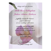 Rosa Orchidbröllopinbjudan