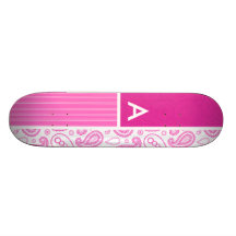 Rosa Paisley mönster Skate Board Decks