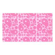 Rosa Paisley. Visitkort Mallar