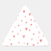 ROSA PASSIONHJÄRTOR TRIANGLE STICKER