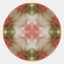Rosa pelargonKaleidoscope Klistermärken