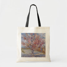 Rosa persikaträd i blommar (reminiscencen av Mauve Tote Bags