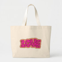 ROSA POLK SOM EN DOTEKÄRLEKTOTO HÄNGER LÖS TOTE BAGS