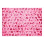 Rosa polka dots och muffin visitkort mall