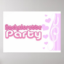 rosa purpurfärgad roligt för bachelorettebröllopbr affisch