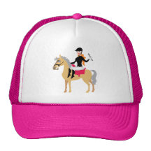Rosa rid- flicka baseball hat