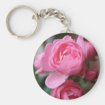 Rosa ros Keychain Nyckelringar