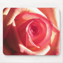 Rosa ros Mousepad Mus Mattor
