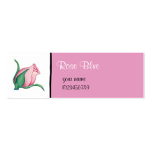 Rosa rosa liten visitkort