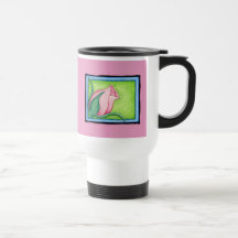 Rosa rosa travel mug kaffe mugg