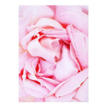 Rosa rosbröllopinbjudan
