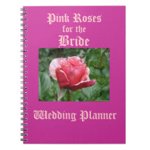 Rosa rosbröllopsfixaren anteckningsböcker
