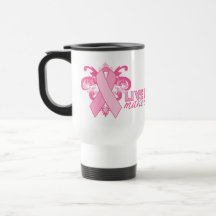 Rosa rosett band varje dag kaffe muggar