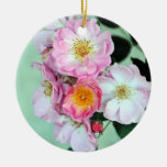 Rosa rosprydnad juldekoration