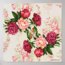 Rosa rostryck print