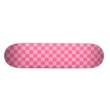 Rosa schackbräde anpassningsbara skateboard