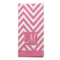 Rosa servett för Monogram för vitsparresicksack american mojo servetter