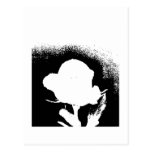 Rosa Silhouettevykort