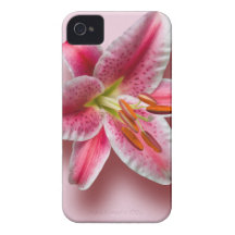 Rosa singeldagdrömmarelilja iPhone 4 Case-Mate skydd