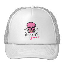 Rosa Skalle-Pirat flicka Trucker Kepsar