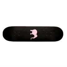 Rosa skratta Elephant. Skate Board