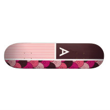 Rosa snäckor; Japansk snäckadesign Skateboard Decks