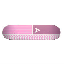 Rosa sparremönster anpassad skate board