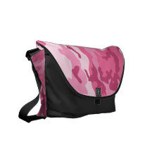 Rosa stads- Camoflage mönster Messenger Bag
