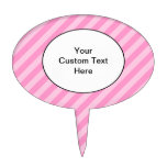 Rosa Stripes. Cake Topper