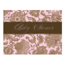 Rosa Tapestry - baby shower Vykort