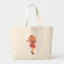 Rosa Toon valentinfe - 1 Tote Bags