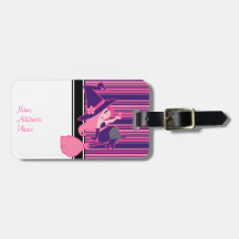 Rosa valentin daghäxa luggage tag