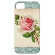 Rosa Victorian och damast iPhone 5 Hud