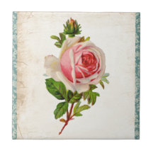 Rosa Victorian och damast Kakel
