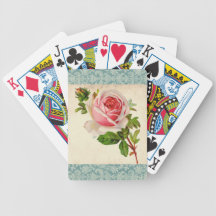 Rosa Victorian och damast Kortlek