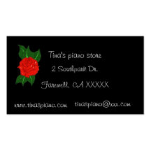 Rosa visitkort för piano
