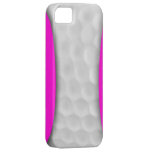 Rosa vitgolfbollIphone 5 fodral