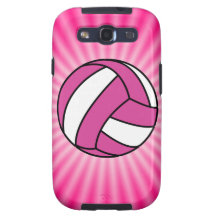 Rosa volleyboll galaxy SIII fodral