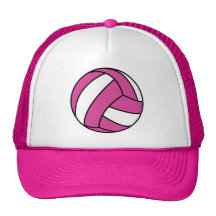 Rosa volleyboll kepsar