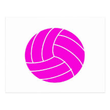 Rosa volleyboll vykort