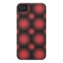 Rosa Wispy Hippy Mandala iPhone 4 Skydd