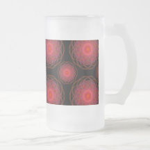 Rosa Wispy Hippy Mandalaexponeringsglas Kaffe Koppar