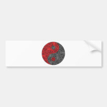 Rosa Yin Yang Bildekaler