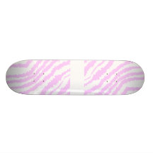 Rosa zebra tryck, djur modell skate board decks